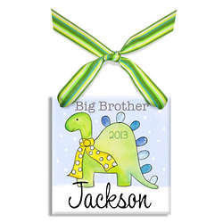 Personalized Big Brother Dino Ornament