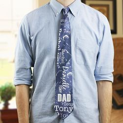 Personalized Word-Art Tie for Him