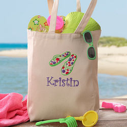 Personalized Youth Beach Tote
