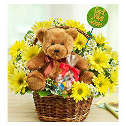 Lotsa Love Get Well Bouquet with Teddy Bear and Sweets