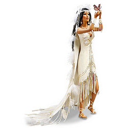 Porcelain Love Takes Wing Bride Doll