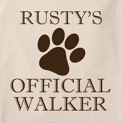 Official Dog Walker Personalized Shirt
