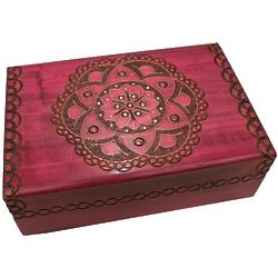 Enchanted Floral Pattern Secret Wooden Puzzle Box