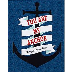 Personalized Anchors Away Canvas