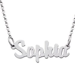 Sterling Silver Kid's Mini Name Necklace