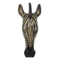 African Wood Noble Zebra Mask