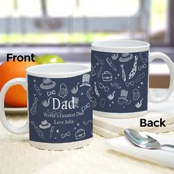 His Personalized Sketch Coffee Mug