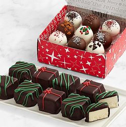 9 Christmas Cheesecake Bites & 9 Christmas Cake Truffles