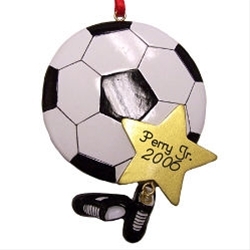Soccer Star Personalized Ornament