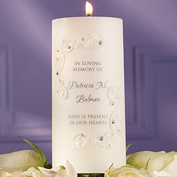 Crystals and Lace Memorial Candle