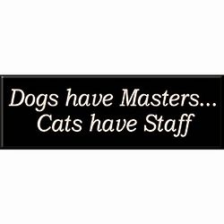 Cats Have Staff Sign