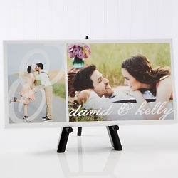 You and I Personalized Canvas Dual Photo Print