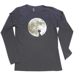 Moon Cat Long-Sleeve T-Shirt