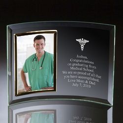 Doctor's Curved Glass Vertical 4x6 Photo Frame