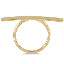 Stackable Bar Ring in 14K Yellow Gold