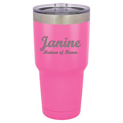 Personalized 30-Ounce Pink Polar Camel Tumbler