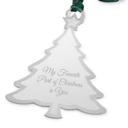 Classic Tree Flat Christmas Ornament