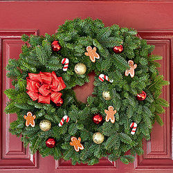 Enchanted Gingerbread Man Holiday Wreath