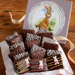 Easter Chocolate-Covered Graham Crackers Gift Box