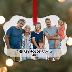 Custom Family Photo Holiday Benelux Ornament