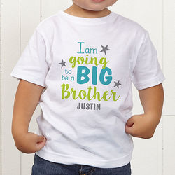 Toddler's Big Sister, Big Brother Personalized T-Shirt