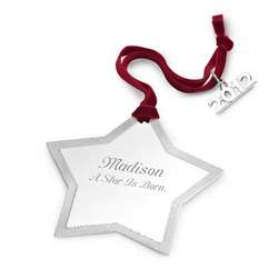 2012 Classic Star Flat Christmas Ornament