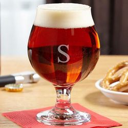 Classic Belgium Personalized Beer Glass