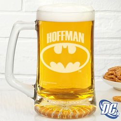 Batman Personalized Deep Etch Beer Mug