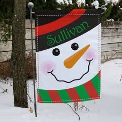 Snowman Welcome Garden Flag