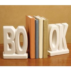 BO-OK Ceramic Bookends
