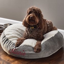 Personalized Sherpa Dog Bed