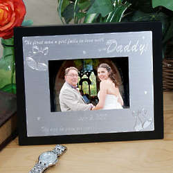 Black And Silver Picture Frame for the Father of the Bride