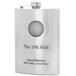 Personalized 19th Hole Golf Flask