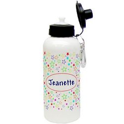 Colorful Stars Personalized Aluminum Water Bottle
