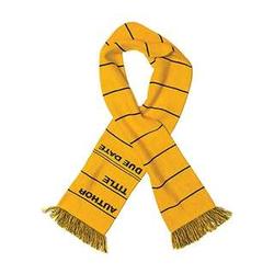 Yellow Library Card Scarf