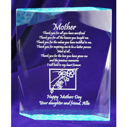 Personalized Mother's Day Crackled Plaque
