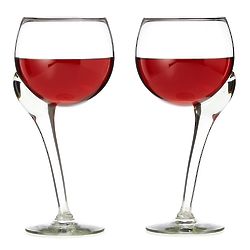 Offset Stem Wine Glasses