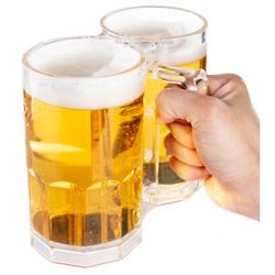 Two-Fisted Drinker Double Beer Mug