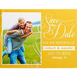 Simply in Love Personalized Photo Save the Date Cards