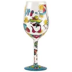 Life is a Beach Wine Glass
