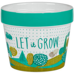 Let It Grow Ceramic Plant Pot