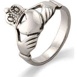 Sterling Silver Irish Claddagh Wedding Ring