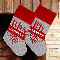 Personalized Mr. & Mrs. Christmas Stockings