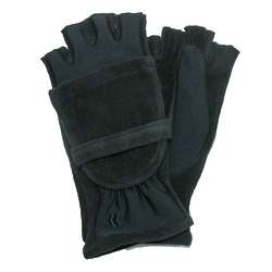Women's Fleece Stretch Convertible Gloves with Thumb Holes