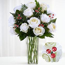 January Birthstone Rose Bouquet