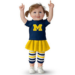 University of Michigan Wolverines Fan Girl Doll
