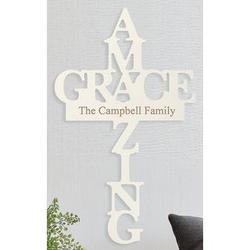 Personalized Amazing Grace Family Wall Cross