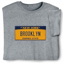 Personalized New York State License Plate T-Shirt