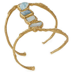 Aquamarine Ebb and Flow Cuff Bracelet