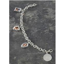 Mother's Personalized Bracelet with Photo Frame Charms